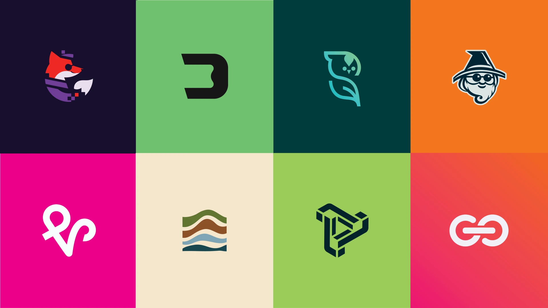 Selected brand identities from Maya’s portfolio
